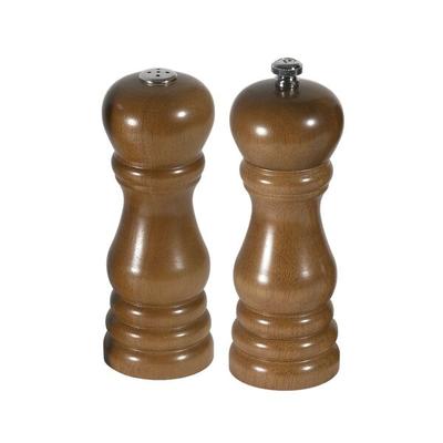 Contacto Salzstreuer- & Pfeffermühlen-Set braun, 5x16 cm