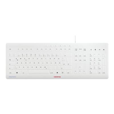 Cherry Kabelgebundene Tastatur »Stream Protect« weiß, 46.3x1.8x16.3 cm Image