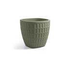 Vaso quadrato in resina "Tyle" 40 cm. Terra Laguna
