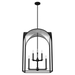 Hunter Dukestown 23 Pendant Dukestown 8 Light 23 Wide Taper Candle Pendant - Natural Iron