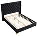 Best Master Furniture Wanda Velvet Tufted Upholstered Platform Bed