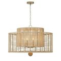 JAY-A5006-BS-Crystorama Lighting-Jayna - 8 Light Chandelier-22 Inches Tall and 31.25 Inches Wide -Traditional Installation