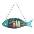 wofedyo home decor summer wooden fish welcome sign nautical wall art decor hanging vintage fish ornament sign decor sign home bathroom office beach hawaii themed decoration bathroom decor wall decor