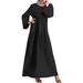 VBARHMQRT Female Party Dresses for Women 2024 Sexy with Feathers Women s Long Sleeve Dress Vintage Pullover Abaya Prayer Clothes Princess Dresses Black Dresses for Women Party Sparkling