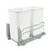 Rev-A-Shelf Double 27 Quart Pullout Soft Close Waste Container White