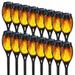 16 Pack Solar Torch Lights Outdoor LED Flickering Solar Lights Patio LED Lights Waterproof Romantic Decoration Landscape Outdoor Solar Powered Flame Lights for Garden Patio Wedding Party