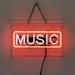 Queen Sense 14 Music Neon Sign Acrylic Box Man Cave Handmade Neon Light 114MUSICBX