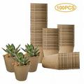 100Pcs 3.1 Biodegradable Paper Pots For Seedlings Plants Seed Pots Starter Pack Seedling Planter Pot for Vegetable Flowers Herbs Succulent and Fruit