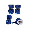 Lavaport 4pcs Dog Rain Boots Waterproof Paw Protectors Adjustable Straps Shoes