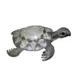 Zentique SHI041 12 x 5.5 x 13.25 in. Sea Turtle Sculpture Black & Cream - Medium