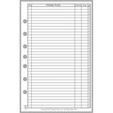 Classic Size to Do List Planner Insert Sized and Punched with 7 Holes for 7-Ring Notebooks Such as Franklin etc. (5.5 x 8.5 )