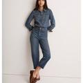 Madewell Jeans | Madewell Petite Balloon Straight Leg Jeans Ellisboro Wash | Color: Blue | Size: 29p