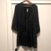 Madewell Dresses | Madewell Holiday Dress Black And Gold Pattern | Color: Black/Gold | Size: M