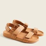 J. Crew Shoes | J. Crew Pacific Tan Leather Strappy Hook And Loop Sandals Size 8 | Color: Brown/Tan | Size: 8