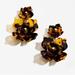 J. Crew Jewelry | J. Crew Acetate Bloom Earrings | Color: Black/Brown | Size: Os