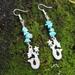 Free People Jewelry | Howlite Turquoise Mermaid Dangles | Color: Blue/Silver | Size: 3"