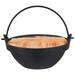1 set of Outdoor Cast Iron Pot Camping Hanging Cookware Cooking Pot with Lid