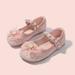 Cathalem Size 1 Wide Girls Shoes Girl Shoes Small Leather Shoes Single Shoes Children Dance Shoes Girls Girls Shoes 11 Pink 4.5 Years