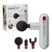 Sharper Image Deep Tissue Portable Percussion Massage Gun Powerboost Move Full Body Back & Neck Muscle Massager with 4 Attachments - Handheld Rechargeable Electric Massage Gun for Athletes
