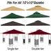 Canopy Replacement Top Single Tier Only 10x10 Canopy Tent Top Cover for Outdoor Patio Pavilion Sun Shade