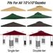 Canopy Replacement Top Double Tier Only 10x10 Canopy Tent Top Cover for Outdoor Patio Pavilion Sun Shade