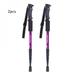 2Pcs Walking Pole Trekking Adjustable Anti Shock Ultra Light Alpinism Poles Telescopic Ultralight Hiking Travel Non-slip Stick