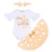 IBTOM CASTLE Baby Girls 1st Birthday Outfit ONE Party Top Tutu Polka Dots Skirt Cake Smash Princess Dress with Headband 1 Year Peach