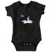 NASA Astronaut Space Shuttle Surfing Romper Boys or Girls Infant Baby Brisco Brands NB