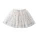 IROINNID Toddler Girls Tutu Skirts Cute Party Dance Skirts Embroidery Net Yarn Skirts Children Girls Tulle Princess Dressy Skirt On Sale
