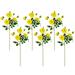 Real Touch™ Yellow Artificial Camellia Rose Floral Sprays, Set of 6 - 23"