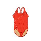 Lands' End One Piece Swimsuit: Red Solid Swimwear - Women's Size X-Small