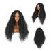 MOON-TOY Women s Wigs Curly Hair Medium Long Curly Hair Wig Natural Curly Synthetic Wig Fashion Women Gradient Brown Long Wigs 30inch