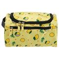 Unique Bargains 1 Pcs Travel Makeup Bag Travel Toiletry Organizer Makeup Brush Holder Waterproof Oxford Cloth Yellow