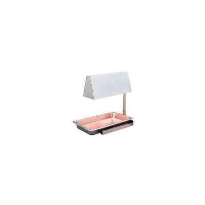 Vollrath 71500 Cayenne Heat Lamp, Base Accepts Full Size Pans, White Bulbs, 120 V