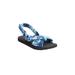 Wide Width Women's The Taylor Sandal By Comfortview by Comfortview in Multi Underwater (Size 10 W)