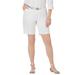 Plus Size Women's Chino Short by Jessica London in White (Size 20 W)