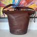 Coach Bags | Coach Bleeker Vintage Maroon Leather Bucket Crossbody Bag | Color: Brown/Silver | Size: Os