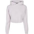 Kapuzenpullover URBAN CLASSICS "Damen Ladies Short Oversized Sweat Hoody" Gr. M, lila (softlilac) Damen Pullover Hoodie Sweatshirt Oversize Shirts