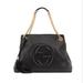 Gucci Bags | Gucci Soho Black Medium Double Chain Shoulder Bag Leather Shoulder Italy New Bag | Color: Black | Size: Os