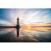Breakwater Bay Lighthouse Standing in Pool by Matthew Troke - Wrapped Canvas Photograph Canvas | 20 H x 30 W x 1.25 D in | Wayfair