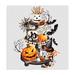 The Holiday Aisle® Happy Halloween 3 Tiered Tray SWEDISH DISH CLOTHS ( Set Of 2) Cotton Blend in Gray | 8 H x 8 W in | Wayfair