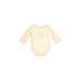 Carter's Long Sleeve Onesie: Pink Print Bottoms - Size 12 Month