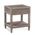 Birch Lane™ Deitrich 1 - Drawer Nightstand Wood/Wicker in Gray/Brown | 28 H x 24 W x 22 D in | Wayfair C2678731BE4C4B8ABE0734325D5E2E7C