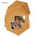 4 Pcs Hexagonal Cork Boards Thickened Self Adhesive Cork Boards Message Board Photo Wall Home Decoration Cork Notice Board for Home Office School 11.8 x 13.4