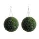 2 Best Artificial 38cm Boxwood Buxus Topiary Grass Balls
