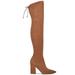 Nine West Shoes | Nine West 9x9 Ceeya Faux Suede Over-The-Knee Heel Boot | Color: Tan | Size: 7.5