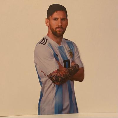Adidas Other | Lionel Messi Cardboard Cutout *Not Lifesized* | Color: White | Size: Not Lifesized