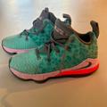 Nike Shoes | Girls Nike Basketball Shoes Size 11.5 | Color: Green/Pink | Size: 11.5g