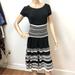 Kate Spade Dresses | Kate Spade Stretch Knit Sweater Dress Xs | Color: Black/White | Size: Xs