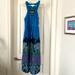 Anthropologie Dresses | Anthropologie Dress Floral Blue Beaded | Color: Blue | Size: 8